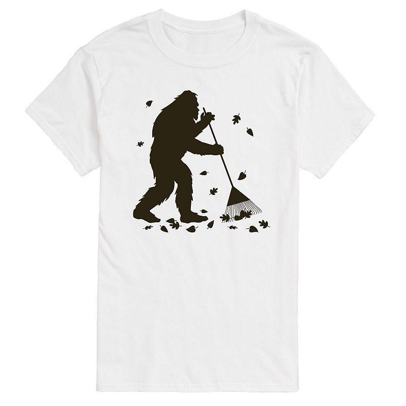 Mens Sasquatch Raking Leaves Tee Product Image