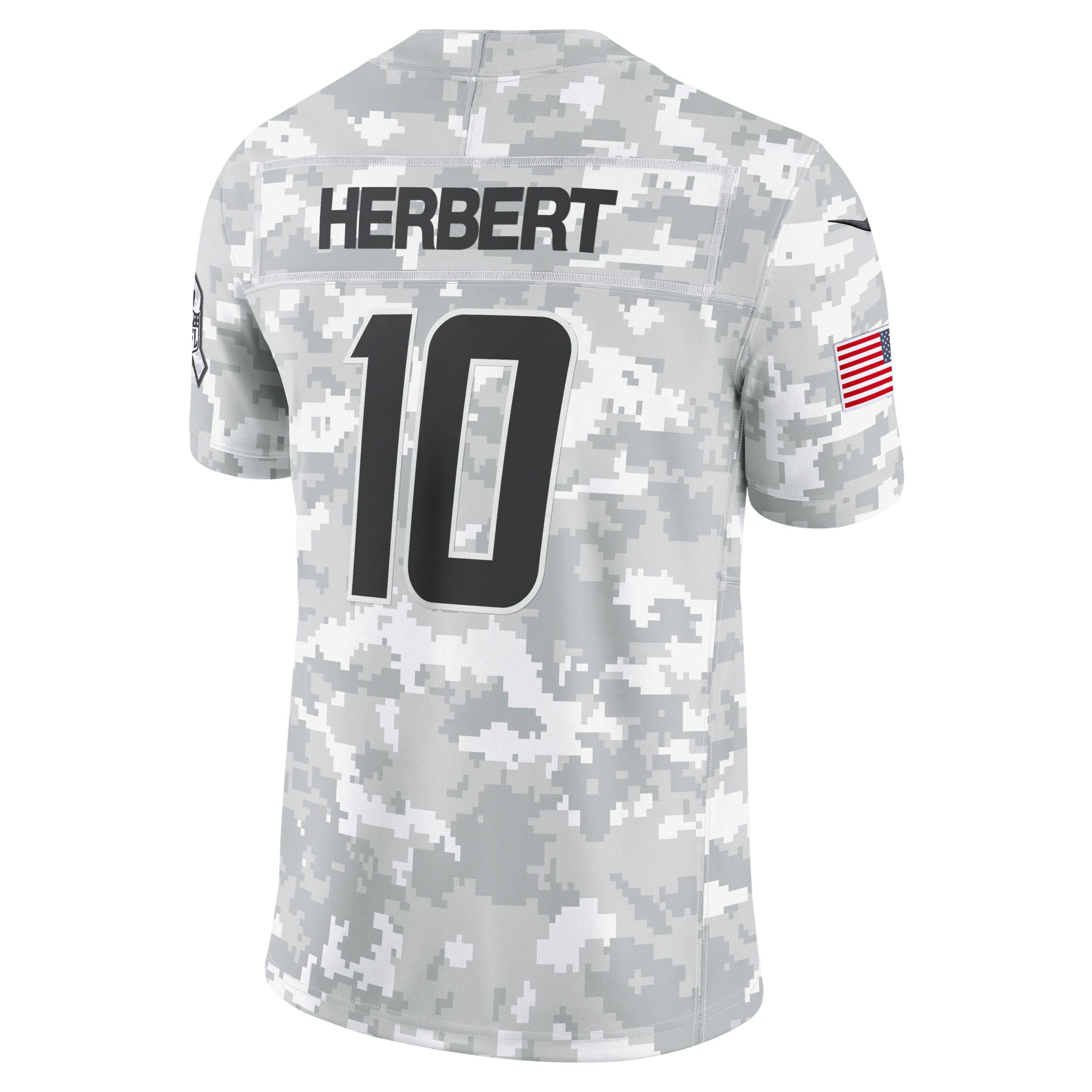 Justin Herbert Los Angeles Chargers Salute to Service Nike Men's Dri-FIT NFL Limited Jersey Product Image