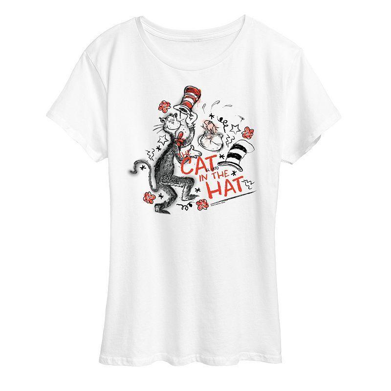 Womens Dr. Seuss Cat In The Hat Graphic Tee Product Image