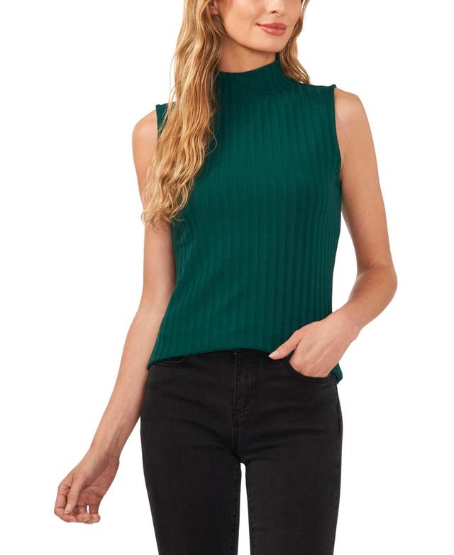 CeCe Womens Sleeveless Mock Neck Knit Top Product Image