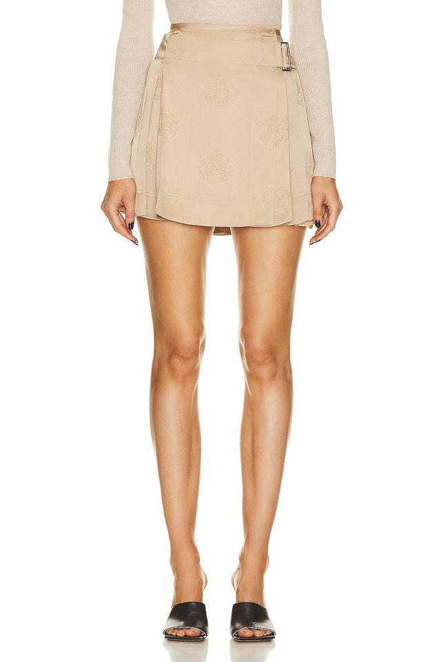 Burberry Pleated Mini Skirt Beige. (also in 4). Product Image