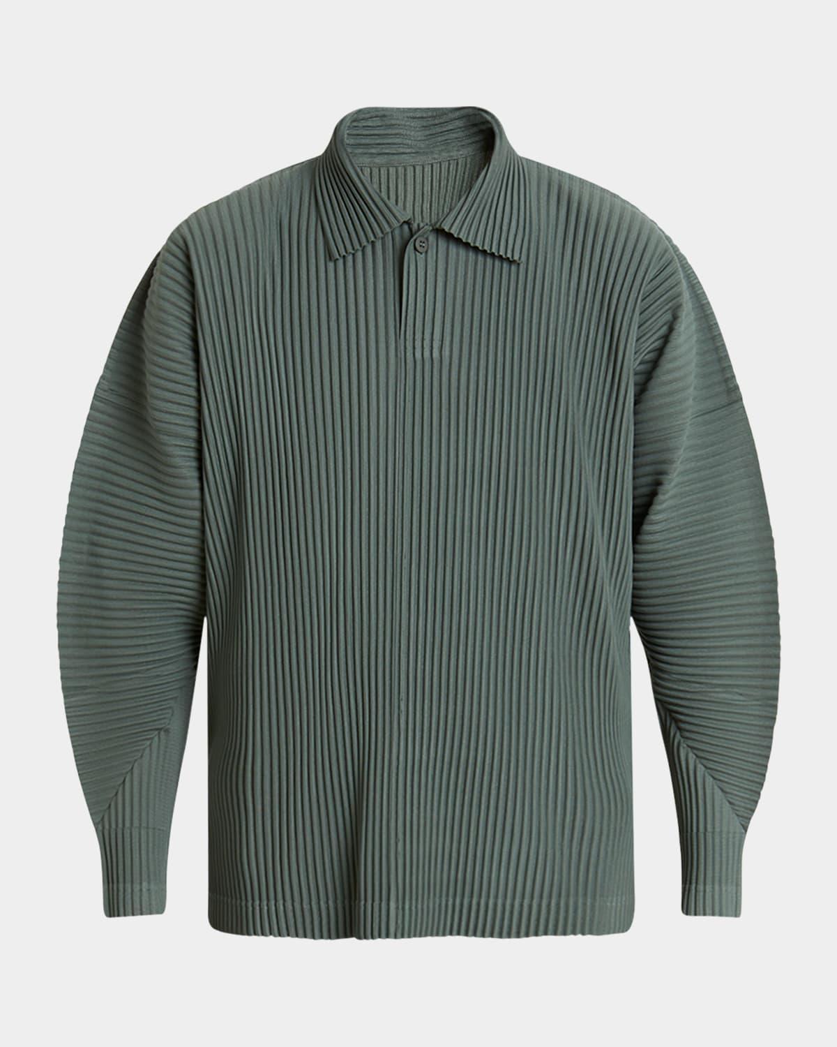 Mens MC October Pleated Polo Shirt Product Image