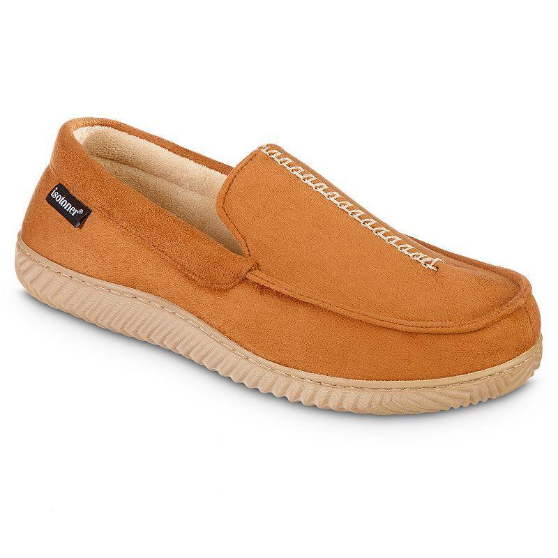 isotoner Advanced Memory Foam Microsuede Liam Moccasin ECO Comfort Mens Slippers Product Image