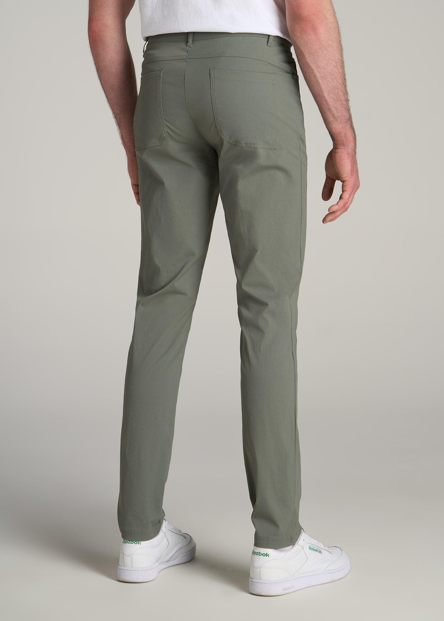 TAPERED-FIT Traveler Pants for Tall Men in Wreath Green Male Product Image