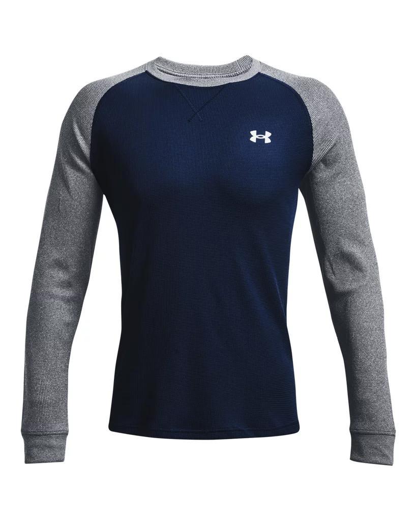 Men's UA Waffle Crew Long Sleeve Product Image