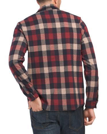 Long Sleeve Super Soft Stretch Flannel Shirt for Men Product Image