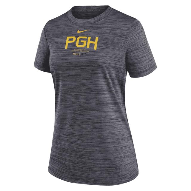 Pittsburgh Pirates Authentic Collection City Connect Practice Velocity Nike Women's Dri-FIT MLB T-Shirt Product Image