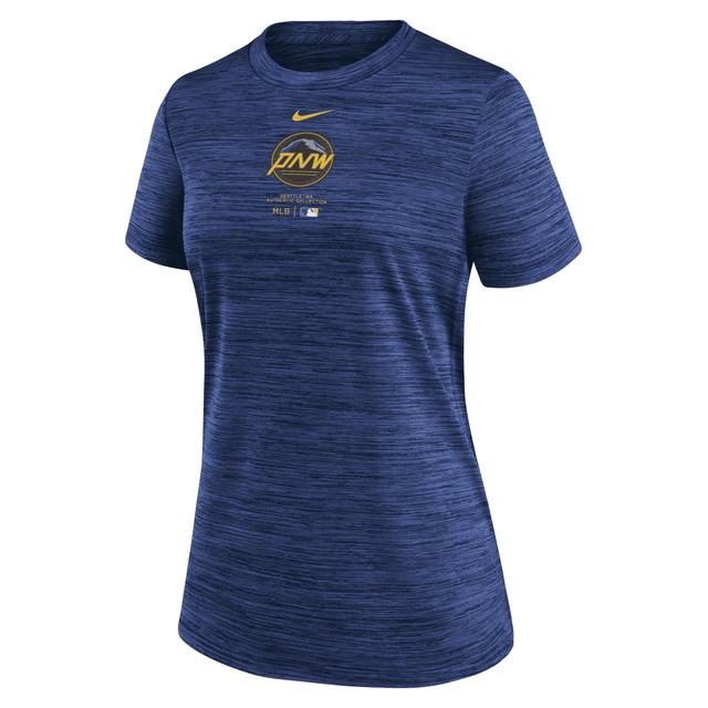 Seattle Mariners Authentic Collection City Connect Practice Velocity Nike Women's Dri-FIT MLB T-Shirt Product Image