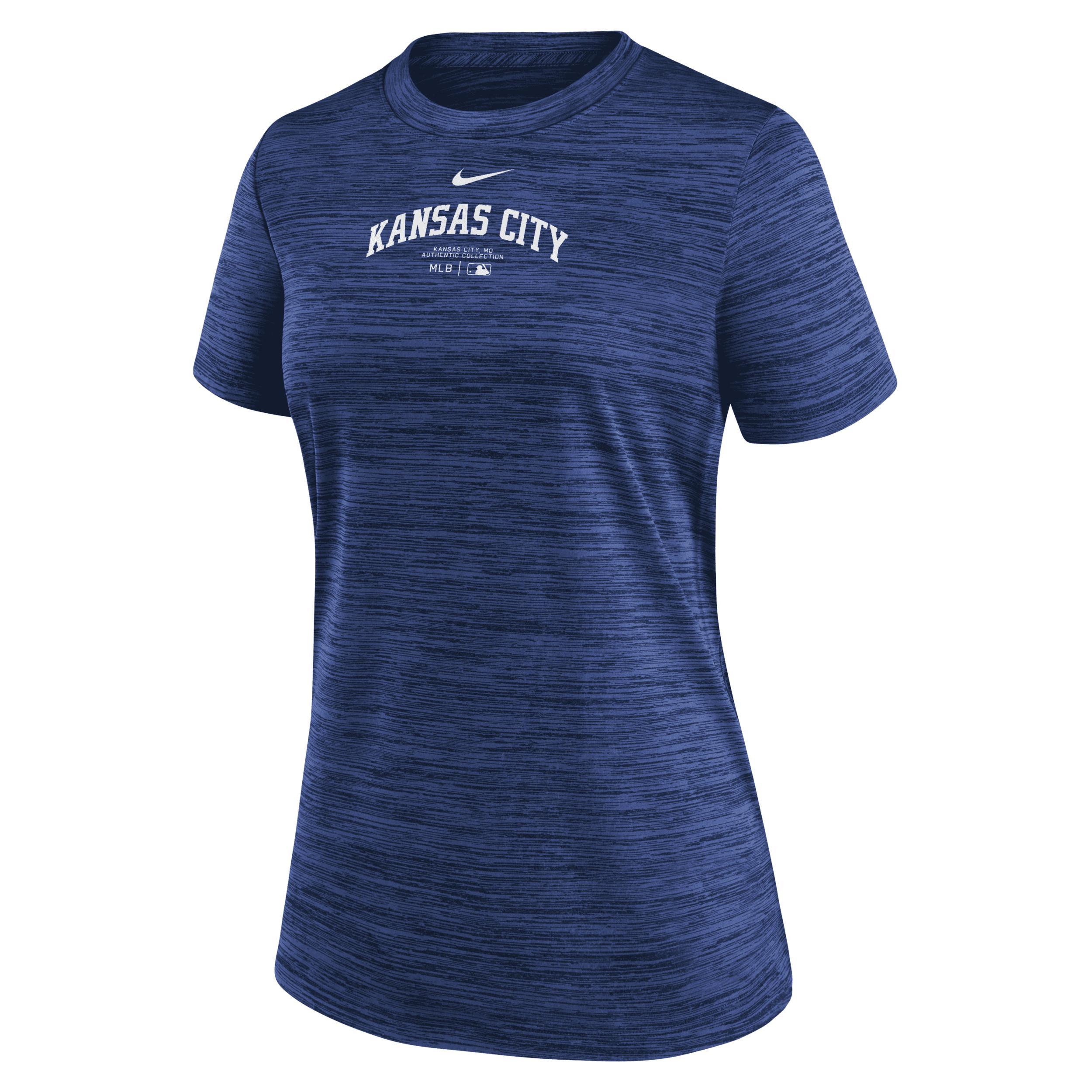 Kansas City Royals Authentic Collection Practice Velocity Nike Womens Dri-FIT MLB T-Shirt Product Image