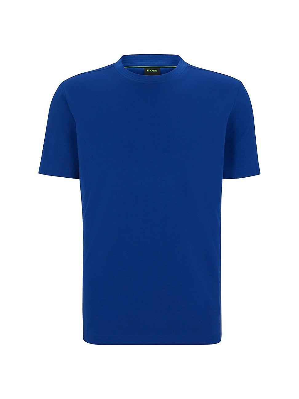 Mens Cotton-Jersey T-Shirt With Logo Collar Product Image