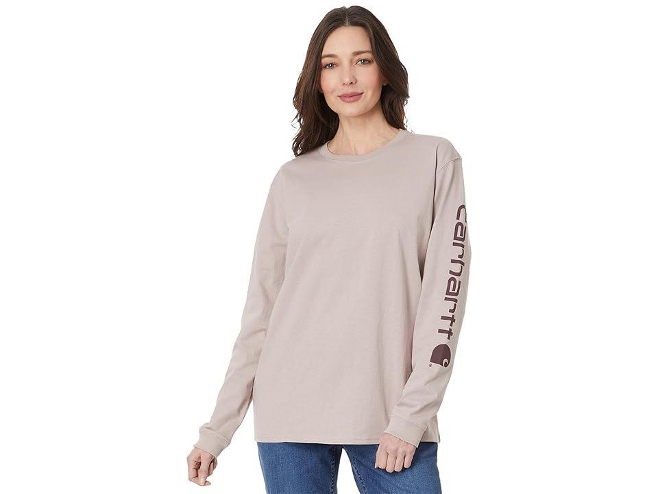 Carhartt Loose Fit Long Sleeve Graphic T-Shirt (Mink) Women's Clothing Product Image