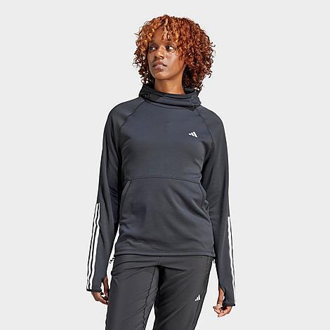 Womens adidas Own The Run 3-Stripes Hoodie Product Image