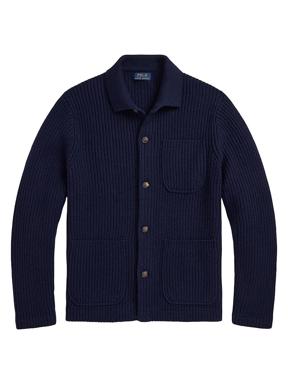 Mens Cotton-Wool Cardigan Product Image