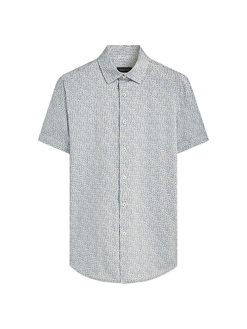 Mens Ooohcotton Miles Geometric Short-Sleeve Shirt Product Image