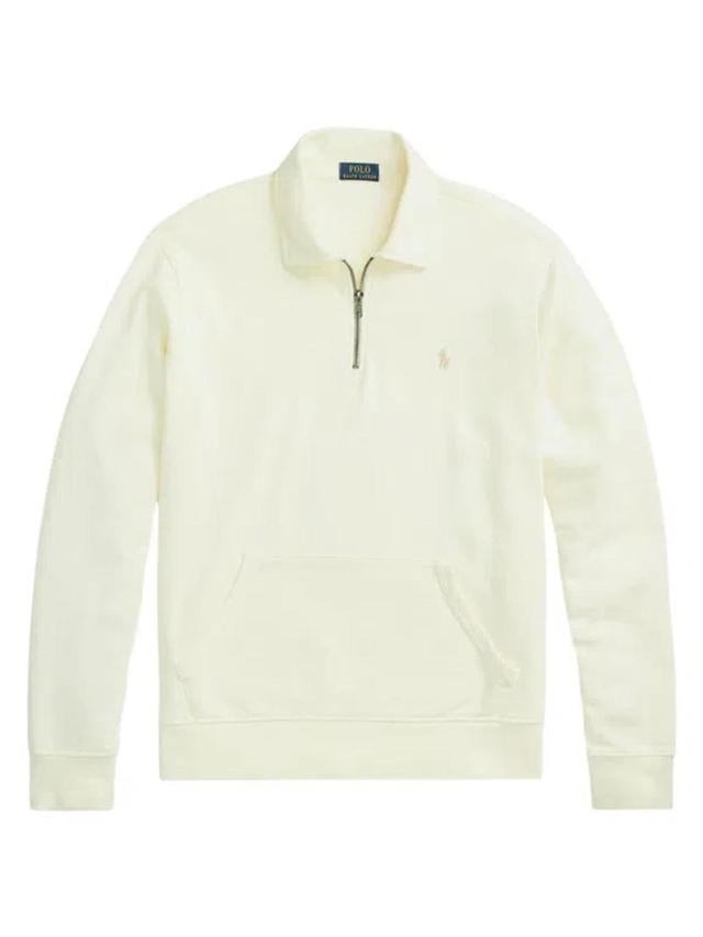 Men's Loopback Fleece Quarter-zip Sweatshirt In Clubhouse Cream Product Image