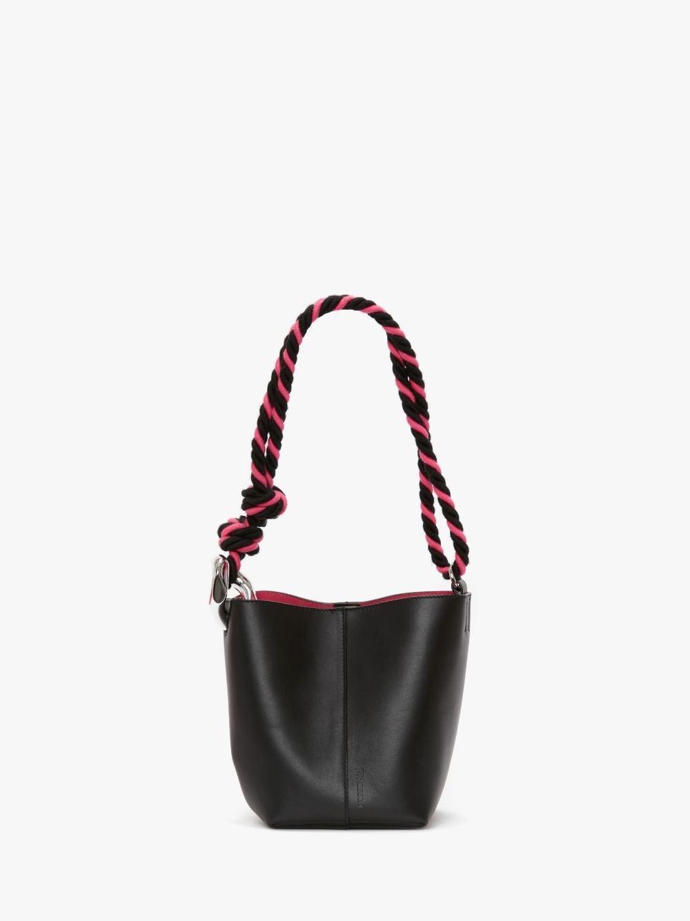 SMALL JWA CORNER BUCKET - LEATHER BUCKET BAG in black | JW Anderson US  Product Image