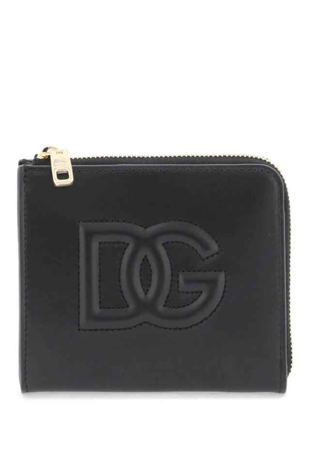 Dg Logo Embossed Card Holder In Black Product Image