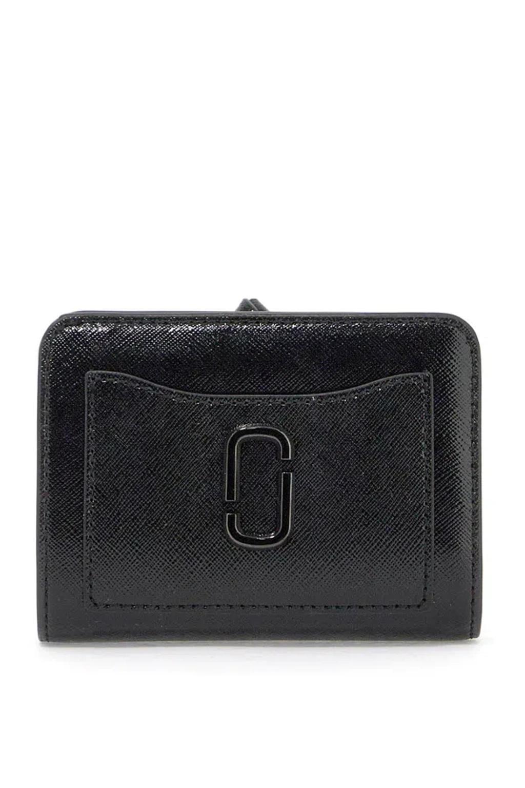 MARC JACOBS The Utility Snapshot Mini Compact Wallet In Black Product Image