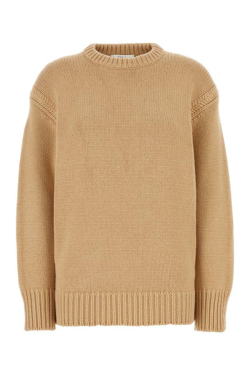 Nude Cashmere And Cotton Oversize Jumper In Pink Product Image