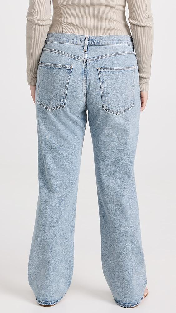 AGOLDE Lana Mid Rise Straight Jeans | Shopbop Product Image