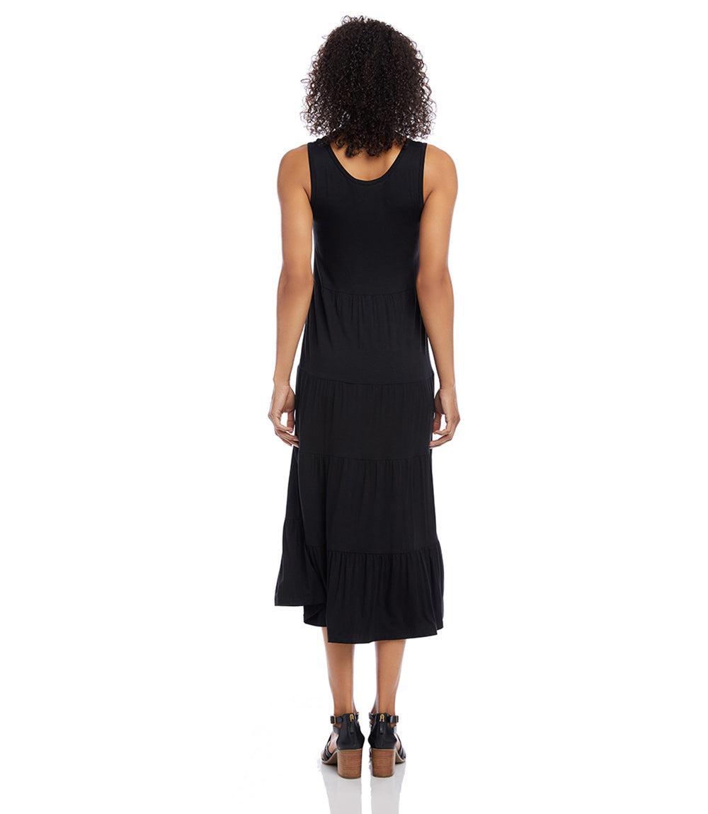 Karen Kane Women's Tiered Midi Dress, , Rayon/Spandex Product Image