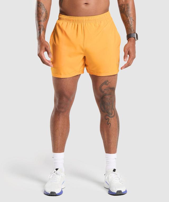 Gymshark Arrival 5" Shorts - Fitness Orange Male Product Image