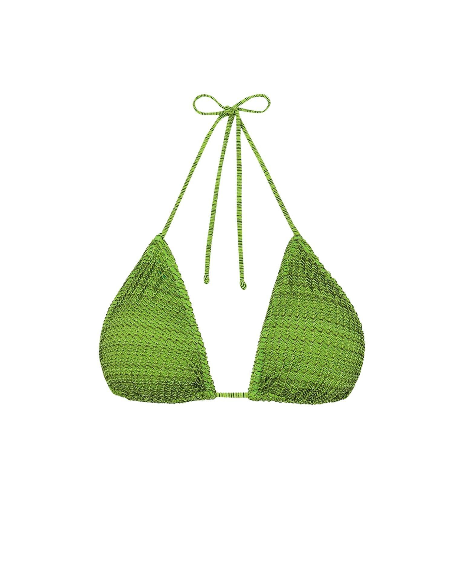 Mesh Tri Top - Acid Green Product Image