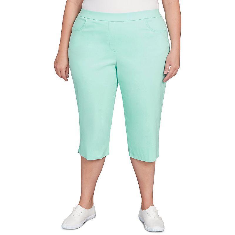 Alfred Dunner Plus Size Classic Allure Stretch Clamdigger Capri Pant Product Image