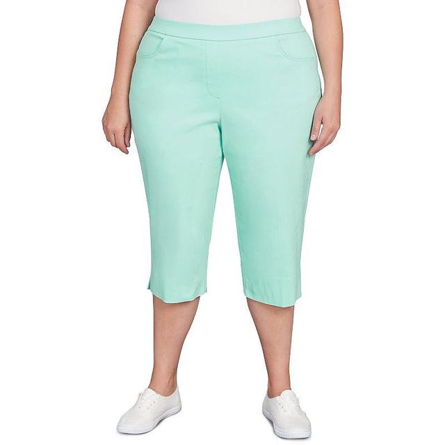 Plus Size Alfred Dunner Allure Clam Digger Capri Pants, Womens Product Image