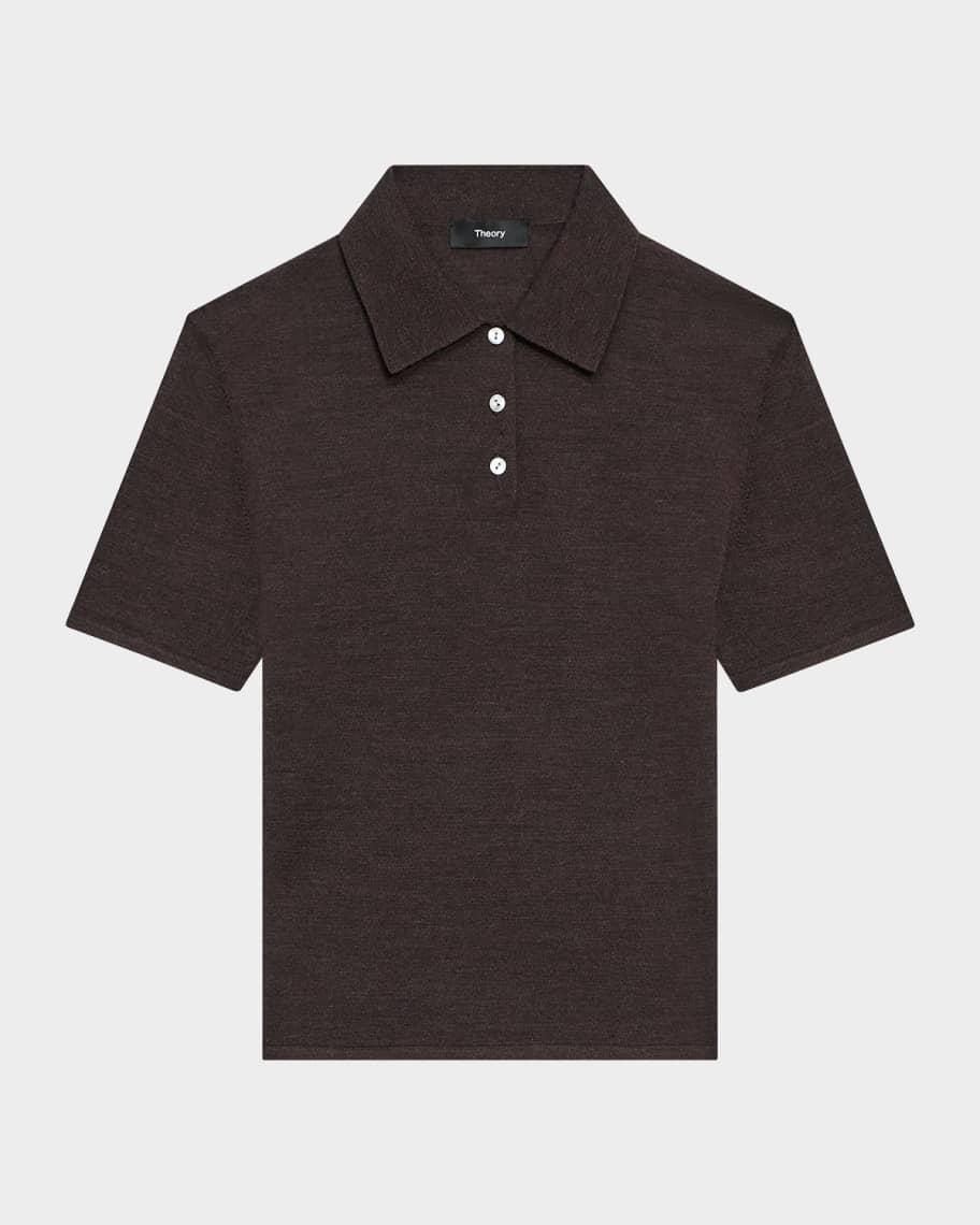 Slim Knit Polo Top Product Image