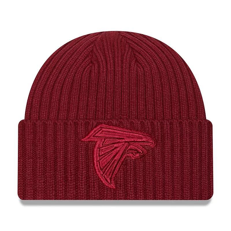 Mens New Era  Cardinal Atlanta Falcons Color Pack Cuffed Knit Hat Product Image