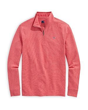 Vineyard Vines Saltwater 1/4 Zip (Granite) Men's Clothing Product Image