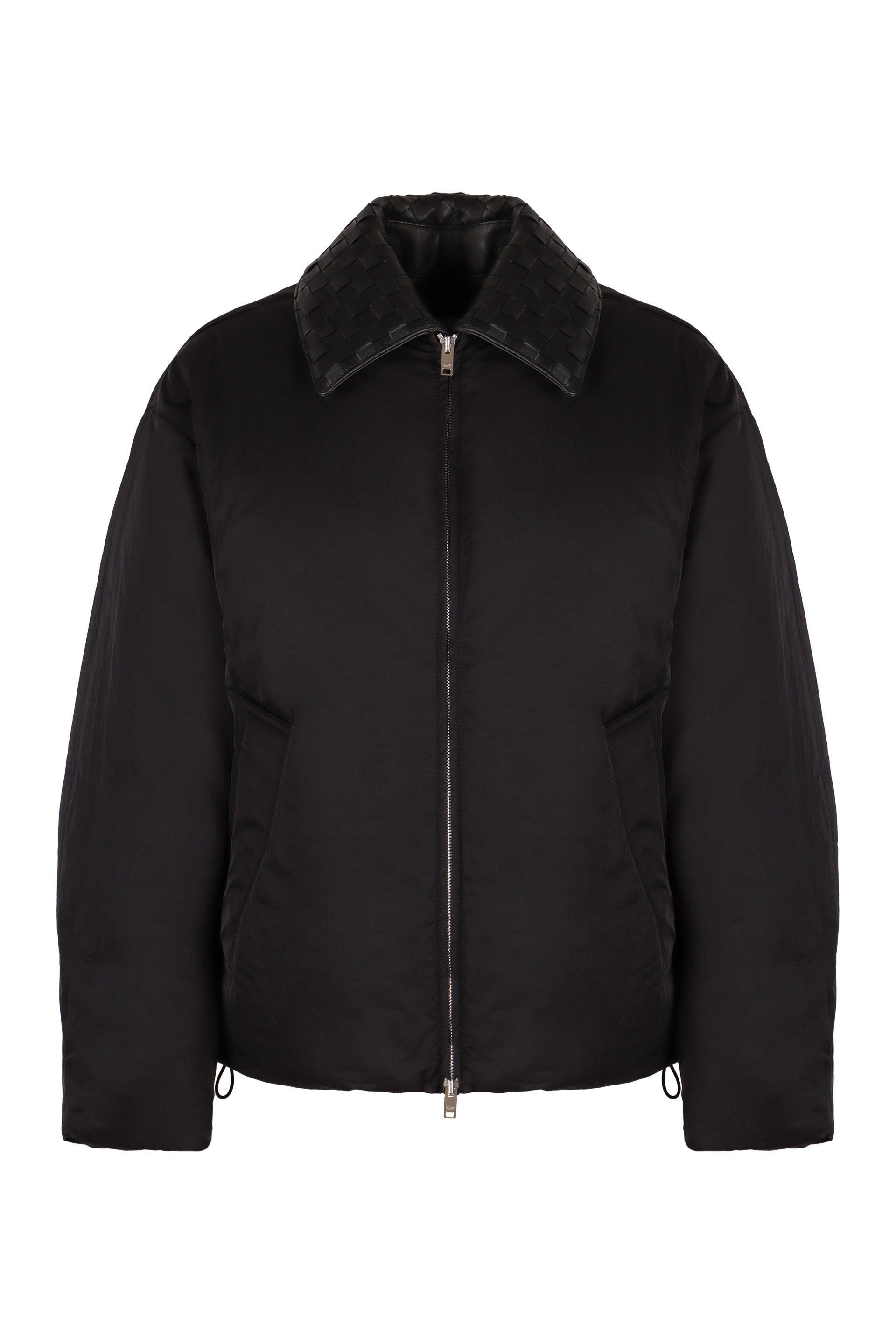 Techno-nylon Down Jacket In Black Product Image