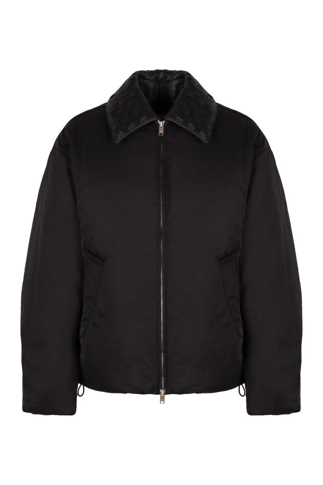 Techno-nylon Down Jacket In Black Product Image