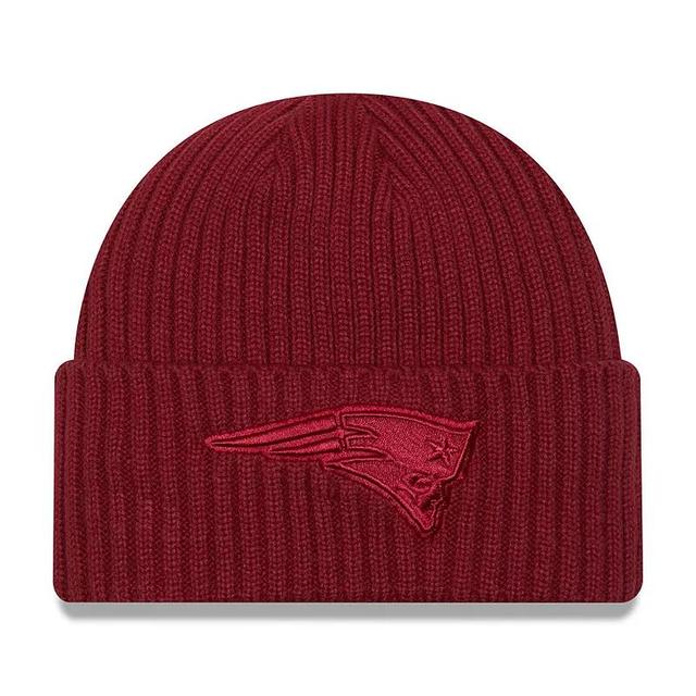 Mens New Era Cardinal New England Patriots Color Pack Cuffed Knit Hat Product Image