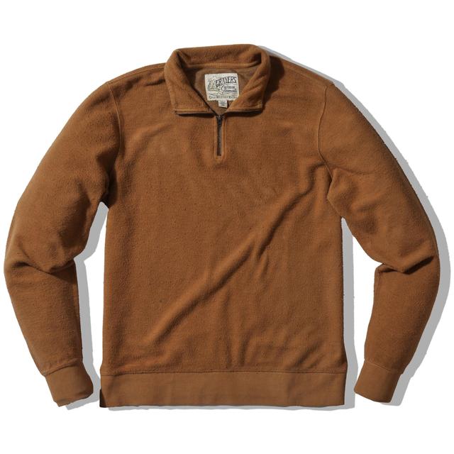 Dunlop Reverse 1/4 Zip - Tea Brown Product Image