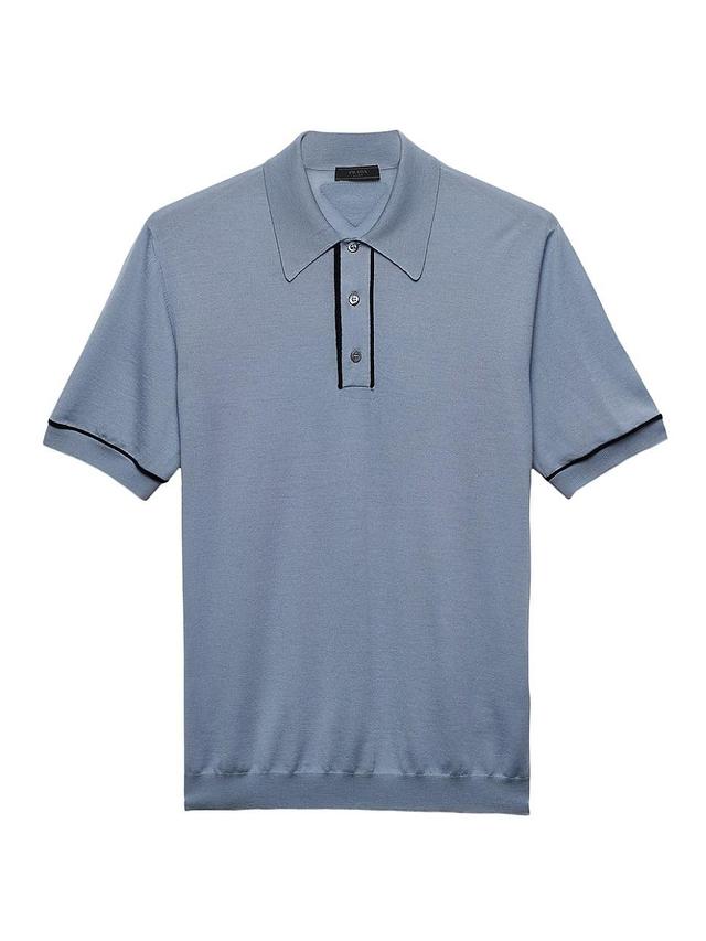 Mens Wool Polo Shirt Product Image