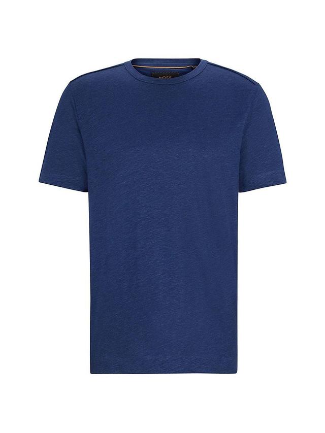 Mens Regular Fit T-Shirt in Linen and Silk Product Image