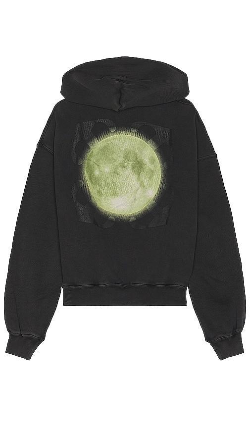 OFF-WHITE Super Moon Over Hoodie in Black. Size M, S, XL/1X. Product Image