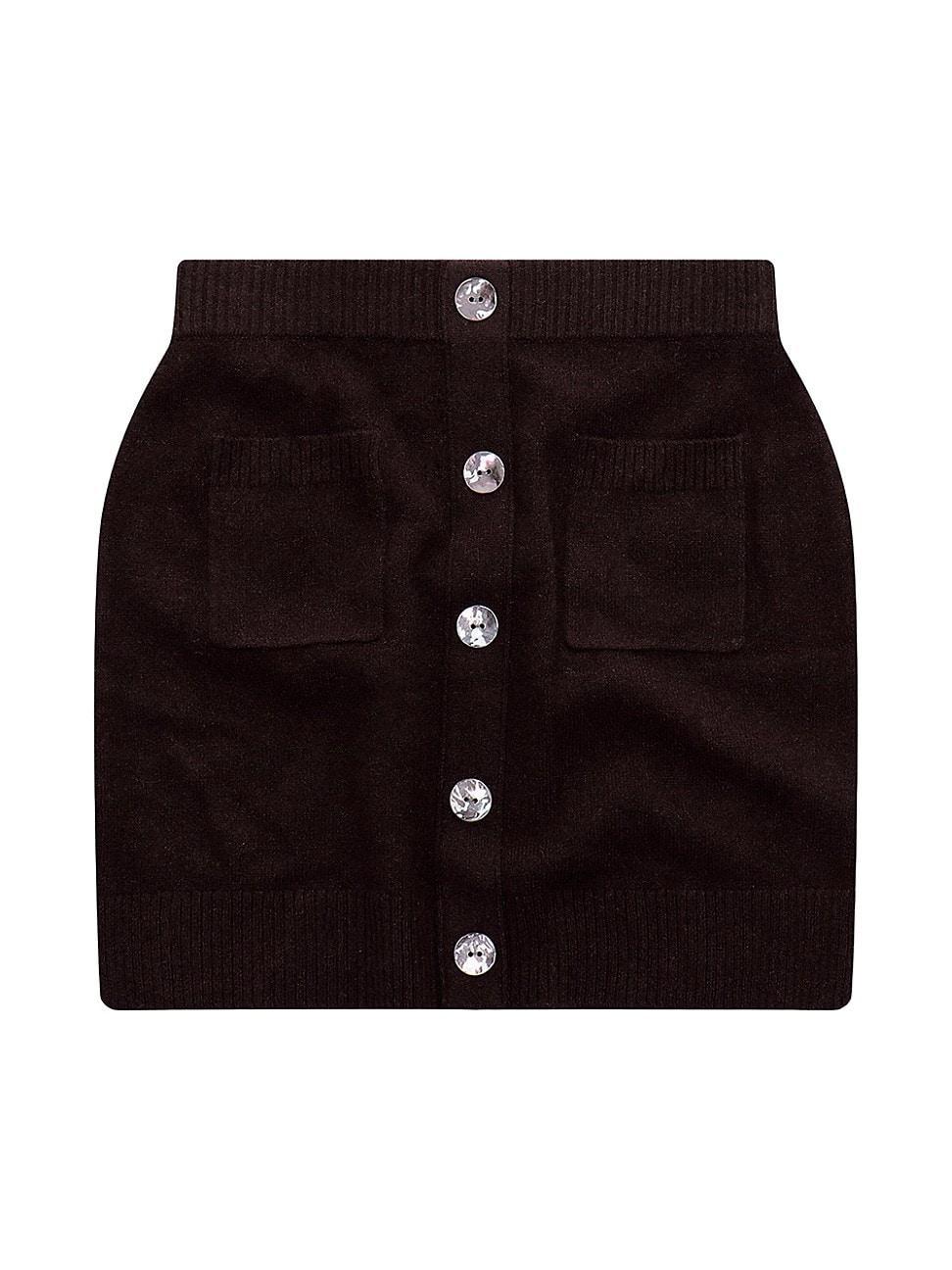 Womens Marvin Knit Cashmere Miniskirt product image