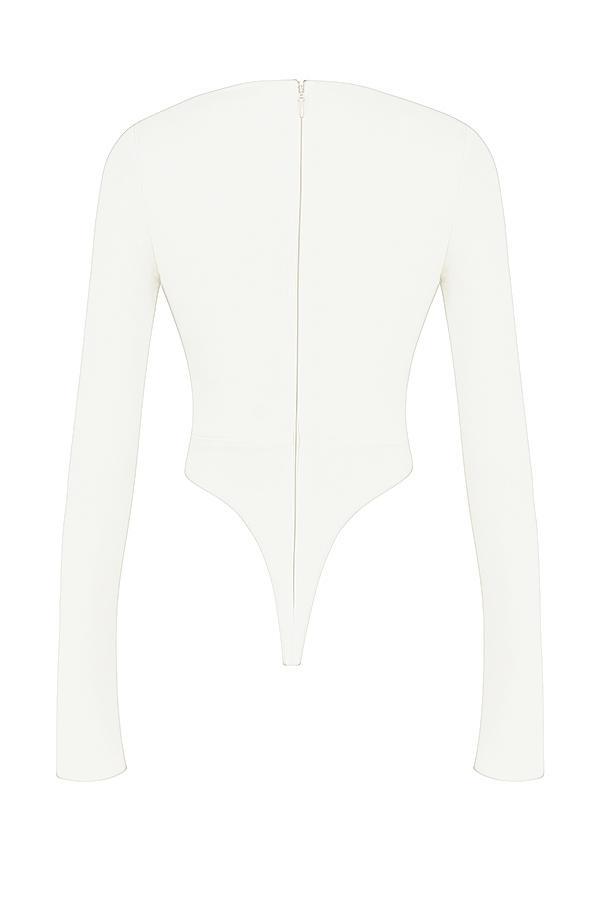 Danica White Cutout Bodysuit Product Image