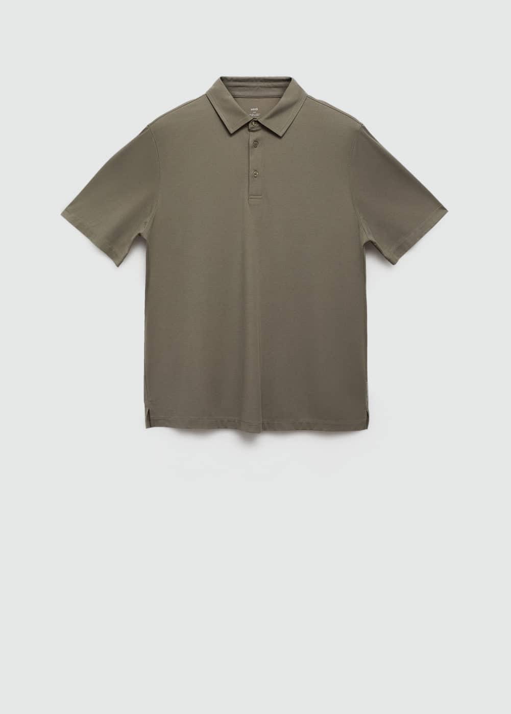 MANGO MAN - Slim-fit quick-drying polo shirt khakiMen Product Image