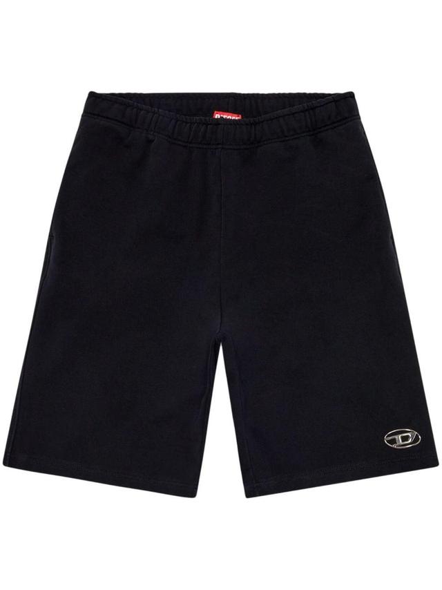 Sweat Shorts With Injection Molded Logo In Black Product Image