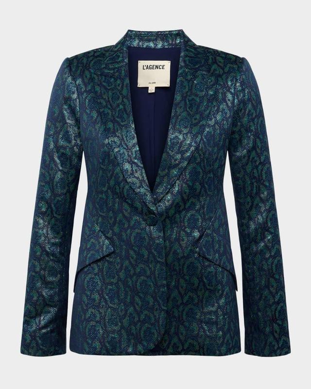 Chamberlain Multi Leopard Jacquard Blazer Product Image