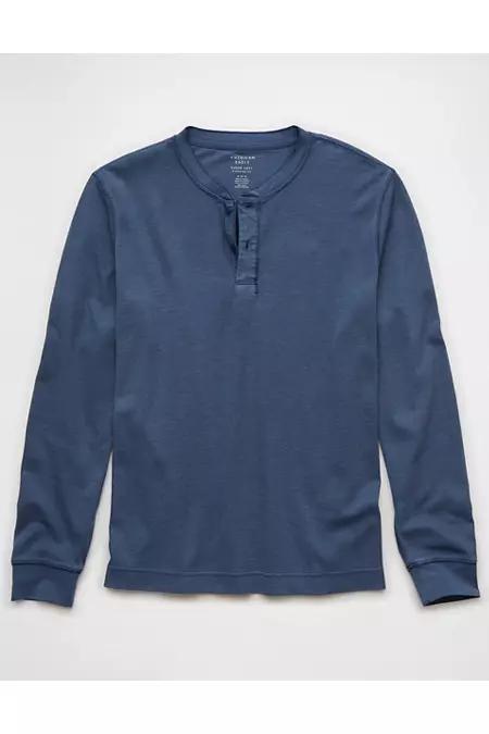 AE Long-Sleeve Thermal Henley T-Shirt Men's Product Image