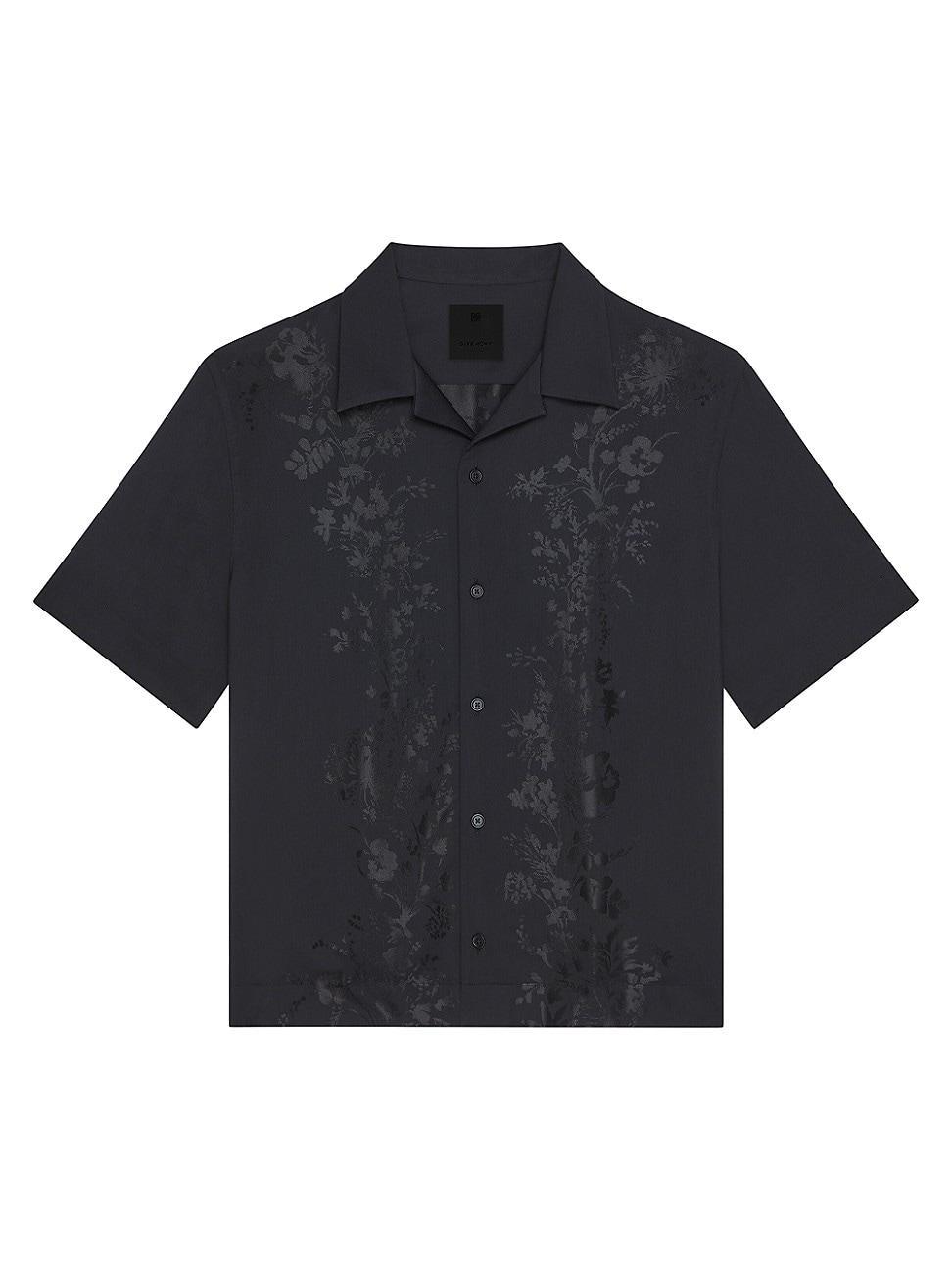 Mens Boxy Fit Shirt in Floral Jacquard Product Image