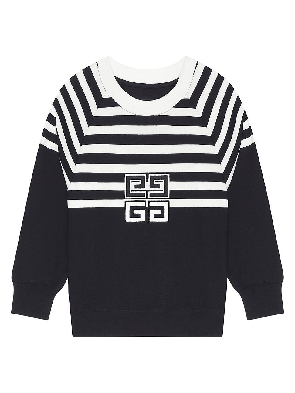 Womens 4G Sweatshirt In Jersey With Stripes Product Image