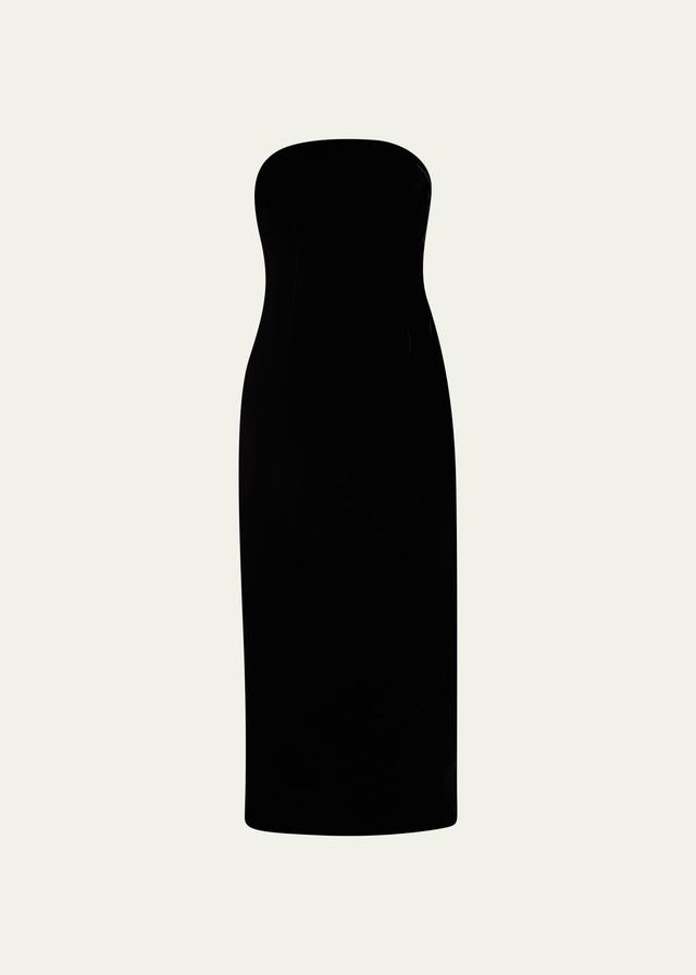 Velvet Corset Midi Dress Product Image