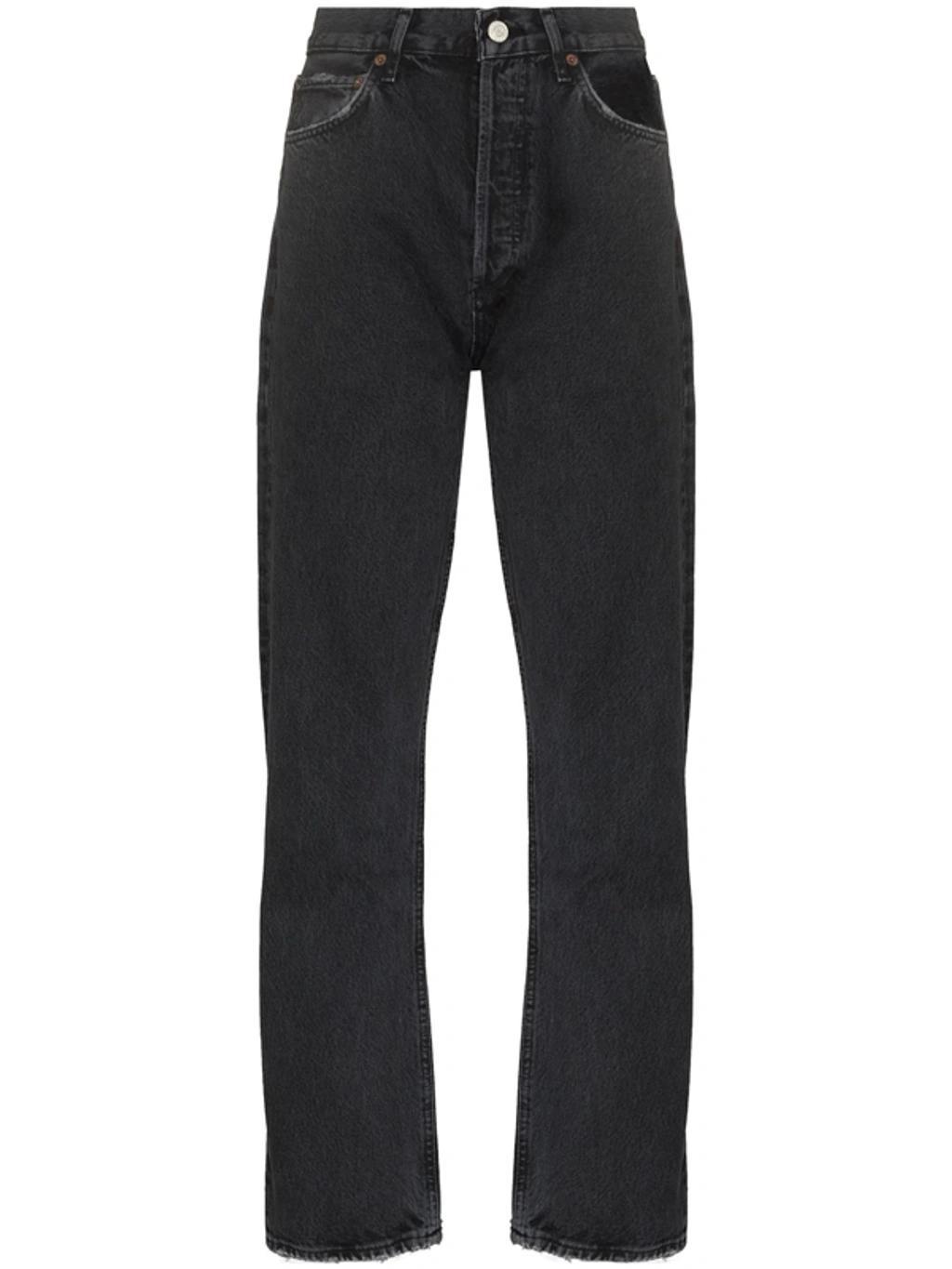 AGOLDE '90s Pinch Waist High-rise Straight Jeans In Schwarz Product Image