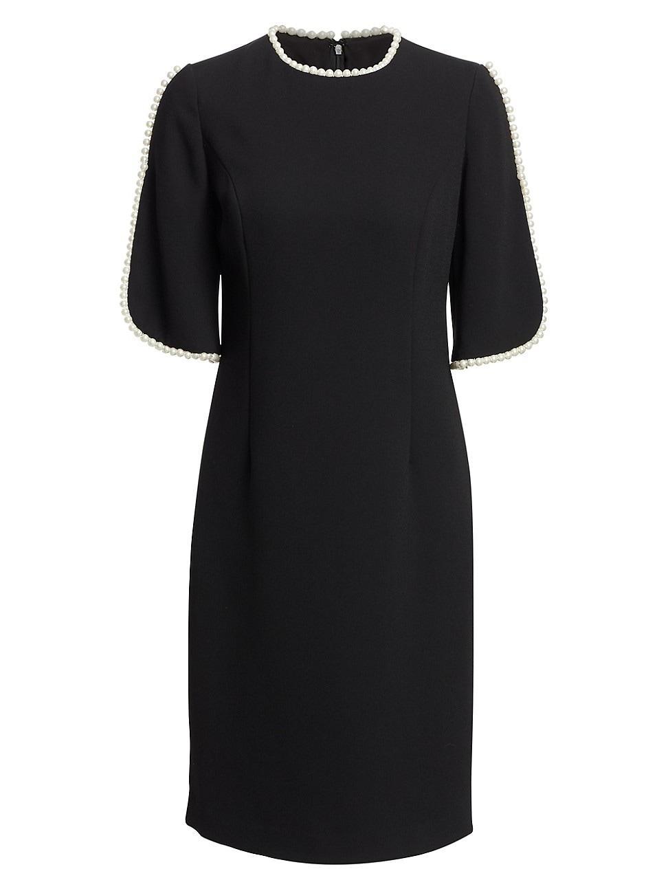 Womens Embellished Slit Sleeve Sheath Dress Product Image